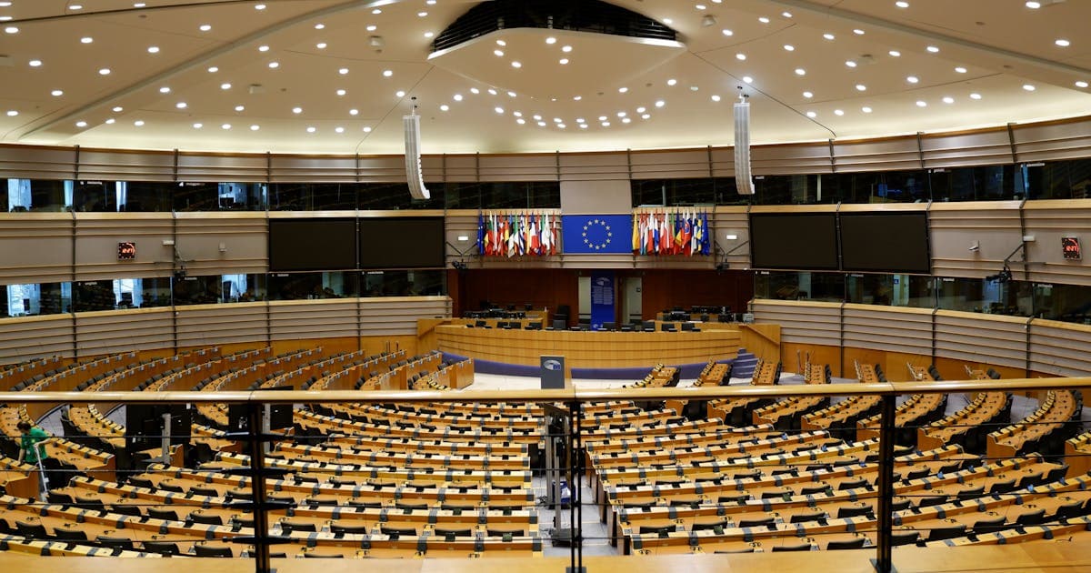 The European Parliament building in Strasbourg, France, where EU instant payment regulations were shaped